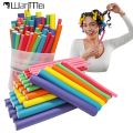 Heatless Hair Rollers Set Flexible Curling Rods Hair Twist Rods Hair Curlers No Heat Hair Rods Rollers Curly Hair Styling Tools.