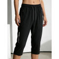 Men's Summer Stretch Sports Capri Pants Lightweight And Breathable Fitness Running Pants Essentials Shorts Man Y2k Elegant Black.
