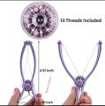 Painless Facial Hair Removal Threading Machine – Slique Face Hair Remover, Eyebrow Threading Tool, Portable Epilator & Face Shaver for Women, DIY Hair Removal Device. 