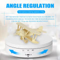 Motorised Rotating Mirror Display Stand,360 Degree Turntable, Jewellery Holder,USB Power Supply, Rotating Shooting, Three Speeds.
