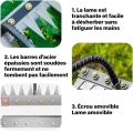 8/7/6/5teeth Garden Weeding Rake Heavy Duty Metal Gardening Hoe Weeding Rake Farm Tool for Gardening Weeding Loosening Soil Rake. 