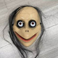 New Halloween Horror Mask – Long Hair V-Shaped Mouth | Female Ghost MoMo Roleplay Mask. 