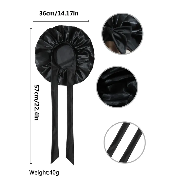 Silk%20Bonnet%20for%20Sleeping%20Women%20Satin%20Bonnet%20Hair%20Bonnet%20night%20sleep%20cap%20scarf%20wrap%20for%20curly%20hair%20With%20Tie%20Band%20for%20Curly%20Ha%20-%20Image%205