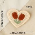 Fashion Cherry Flower Lace Clothing Patches Multifunction Embroidered Fabric Patch Sew-on DIY Applique Clothing Accessories.