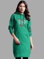 Ladies Long Hoodie Dress. 
