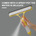 SEAMETAL Car Glass Cleaning Wiper 3 In 1 Car Door Window Windshield Cleaner Squeegee with Spray Bottle for Car Home Washing Tool. 