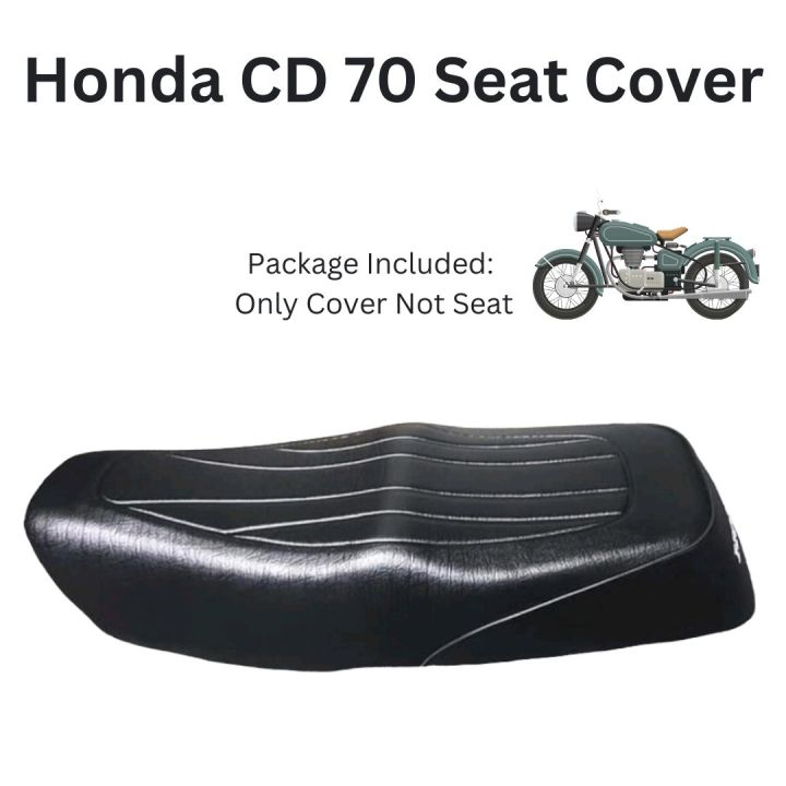 New Model Honda CD70 Seat Cover Raxine With Honda Logo
