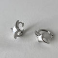 Foxanry Star Geometric Hoop Earrings For Women Couples Minimalist New Fashion Hip Hop Classic Personality Birthday Jewelry Gifts.