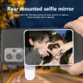Adjustable Sky Mirror 2-in-1 Phone Rear Selfie Mirror Shooting Clip Outdoor Travel Phone Shooting Reflector Shooting Supplies. 