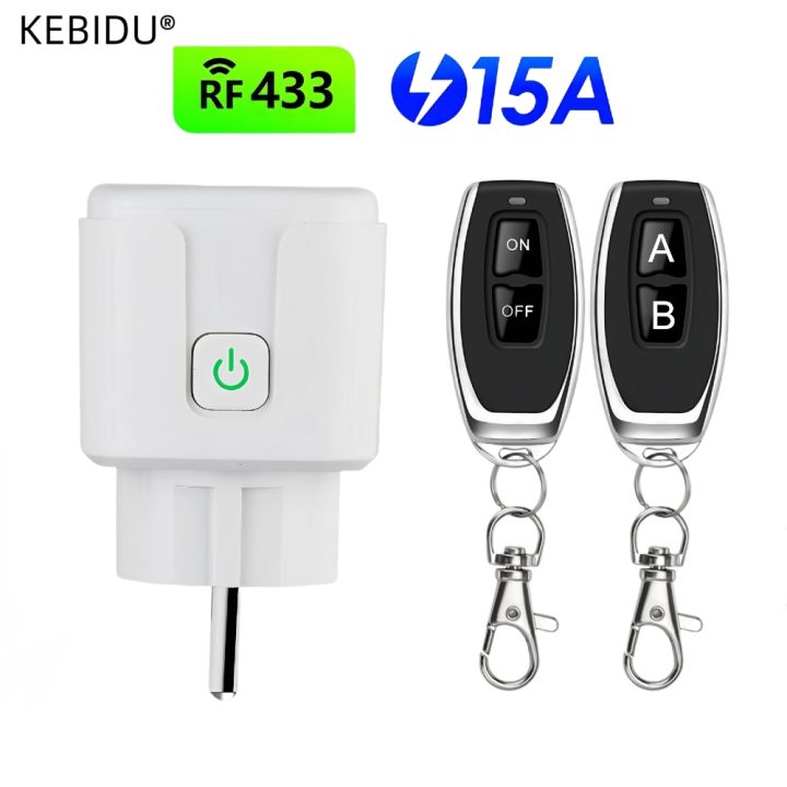 Wireless Smart Remote Control Socket Switch 220V 4000W 15A EU FR ...