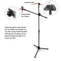 Iremax microphone stand, microphone stand, condenser microphone stand, high-low adjustment, 105-185 m Folding lightweight handheld boom microphone stand condenser microphone stand. 