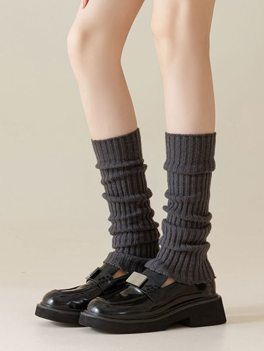 4%20Pairs%20Ladies%20Solid%20Color%20Vertical%20Stripes%20Warm%20Over%20Knee%20Socks%20JK%20Fashion%20Autumn%20Winter%20Collection%20Simple%20Design%20-%20Image%206