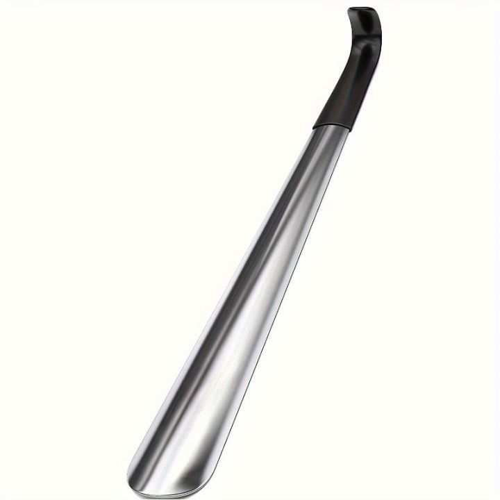 1pc%2016.5-inch%20Stainless%20Steel%20Pair%20Shoehorn%20With%20A%20Black%20Handle%20Makes%20It%20Easy%20To%20Wear%20Shoes%20Without%20Bending%20Over%20-%20Image%207
