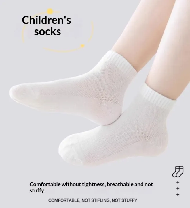 5%20pairs%20of%20children's%20socks,%20girls'%20net%20eye%20tube%20socks,%20spring%20and%20summer%20thin%20tube%20socks,%20boys'%20and%20students'%20white%20socks%20-%20Image%206