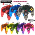Hot Sales 8 Colors For N64 Controller Classic Wired Remote Control Gamepad Game Joystick Retro Video Game System For N64 Joypad. 