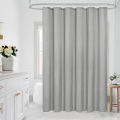 PEVA Waterproof Shower Curtain Mildew Bathroom Solid Curtain Wave Window Tulle Home Luxury with Hooks Heavy S Fold Wavy Shower.