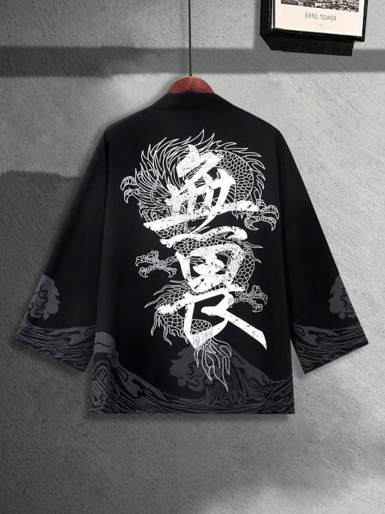 RANMARU%20KIMONO%20Men's%20Summer%20Short-sleeved%20Printed%20Shirt%20Shirt%20Fashion%20National%20Trend%20Harajuku%20Retro%20Cardigan%20and%20Clothing%20-%20Image%206