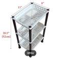 Versatile Mini Kicthen rack for home & office compact and functional storage (plastic rack). 