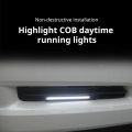2pcs 17cm Universal Waterproof Daytime Running Lights COB Fog Lamp Car Styling Led Day Light DRL Lamp Fog Bar Lamp Strip Lights. 