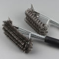 BBQ grill cleaning brush steel wire brush for cleaning BBQ grill and BBQ stove steel brush specialized cleaning tool for BBQ. 