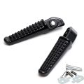 MSX125 Motorcycle Footpeg Front Rear Foot Pegs Footrest Peg for Honda Grom MSX125 CBR600 CBR1000 Silver/Black.