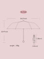 Ultralight And Compact Portable Capsule Umbrella UV Protection Umbrella Mini Five-fold Umbrella. 