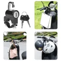 Anti-theft Helmet Lock  Handlebar Mount Motorcycle Electric Motorbike Universal Security Metal Lock 22mm-26mm with Keys Set. 