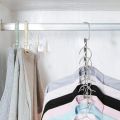 (R). DEWU IDEAS 4 x Magic Clothes Hangers, Heavy Duty Magic Metal Closet Hangers, Multifunctional Closet Organizer Hanger, Easy to Hang, Cascading Hanger. 