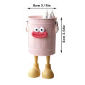 1 Pc cartoon pen holder, simple storage holder, for office storage, desk storage, home study storage (random letter stickers). 