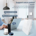 Tuya WiFi Smart Switch Brazil Standard 4x4 Size Touch Sensor 4/6 Gang Wall Light Switch Voice Control By Alexa  Home. 