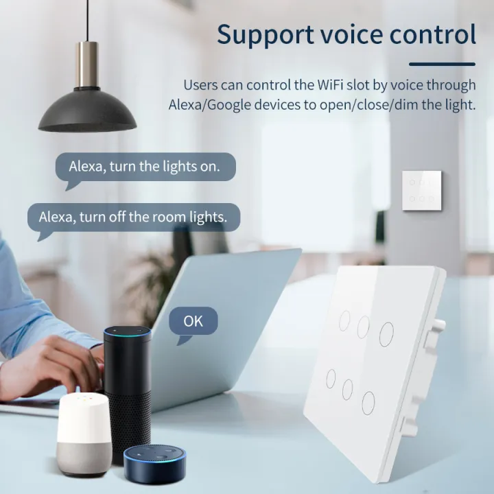 Tuya%20WiFi%20Smart%20Switch%20Brazil%20Standard%204x4%20Size%20Touch%20Sensor%204/6%20Gang%20Wall%20Light%20Switch%20Voice%20Control%20By%20Alexa%20%20Home%20-%20Image%202