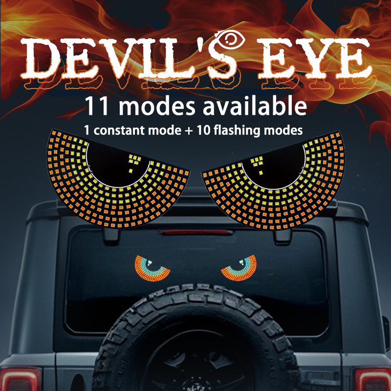 Devil Eye LED Car Sticker