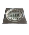 Floor drain waste jali jaali stainless steel 6x6 Fix pech design kitchen bathroom. 