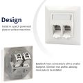 ZOERAX 2PCS Cat6a Cat7 Keystone Jack Cat7 RJ45 STP Tool-Less Type Zinc Alloy Module Jacks Adapter Coupler for 22 to 26 AWG.