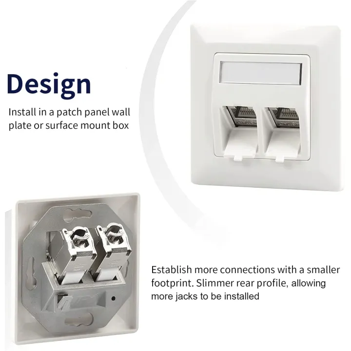 ZOERAX%202PCS%20Cat6a%20Cat7%20Keystone%20Jack%20Cat7%20RJ45%20STP%20Tool-Less%20Type%20Zinc%20Alloy%20Module%20Jacks%20Adapter%20Coupler%20for%2022%20to%2026%20AWG%20-%20Image%204