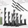 3-layer Katana Shelf Wooden Sword Rack Support Display Stand Floor Japanese Katana Samurai Sabre Holder House Decor Organizer.