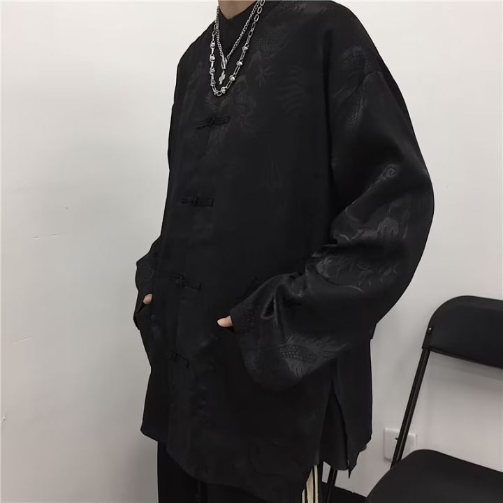 New%20Chinese%20Style%20Men's%20Shirt%20Chinese%20Tunic%20Suit%20Modern%20Hanfu%20Traditional%20Oriental%20Tai%20Chi%20Kung%20Fu%20Clothes%20Tang%20Suits%20Summer%20-%20Image%207