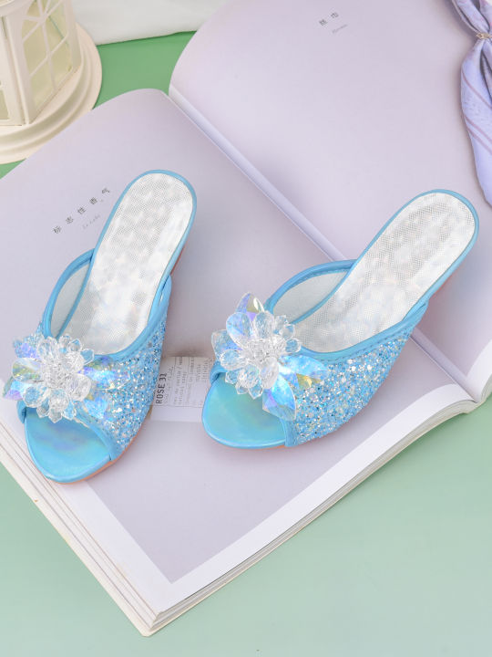 Girl%20Princess%20Crystal%20Slippers%20High%20Heels%20Children's%20Furniture%20Slippers%20-%20Image%206