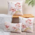 1pc Floral Print Cushion Cover Without Filler, Modern Throw Pillow Case For Sofa, Home Decor Party Decoration 17.7in. 