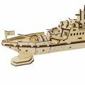 3D Puzzle DIY Wooden Toy Warship Assembly Model  Birthday, Halloween,  . 
