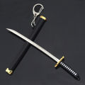 Mini Toy Samurai Knife Key Chain, Toy Metal Weapon Sword Keychain Key Ring Weapon Model, Alloy Keychain For Men. 