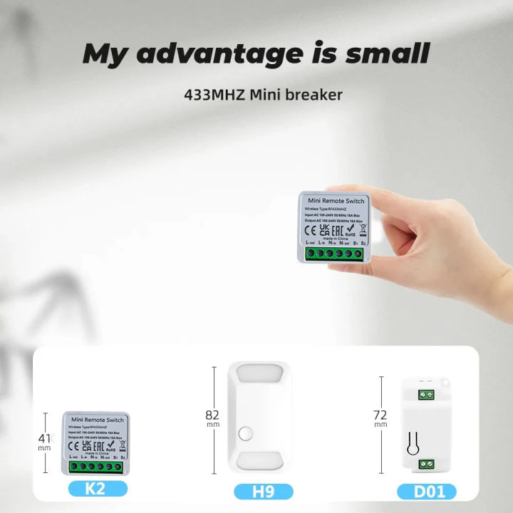 16A%20RF433%20MHz%20Smart%20Switch%20Mini%20DIY%20Wireless%20Remote%20Control%20Light%20Switches%20Relay%20Receiver%20Automation%20Module%20for%20Home%20Led%20Lamp%20-%20Image%203