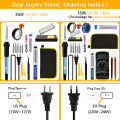 NEW Soldering Iron Kit Welding Tool (908-02:16-IN-1)(908-06:20-IN-1 With Digital Multimeter) 5 Extra Tips EU/US Plug 60W. 