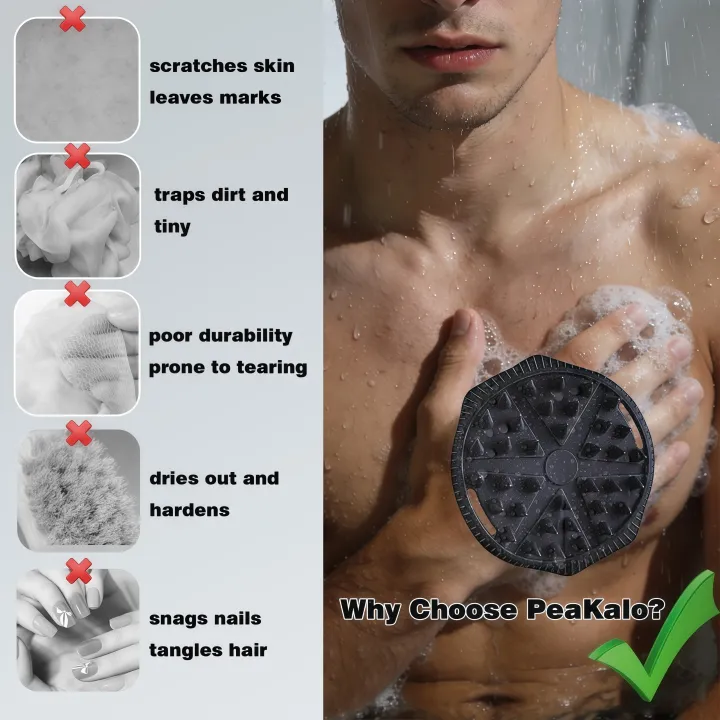 Silicone%20Body%20Scrubber,%20Loofah%20Double-Sided%20Body%20Brush,Shower%20Scrubber%20and%20Scalp%20Massager%20Shampoo%20Brush%20for%20All%20Kinds%20of%20Skin%20-%20Image%203
