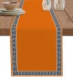 VIKAMA Simple Chinese Pattern Table Runner Decoration Home Decoration Table Decoration Table Decoration Table Decoration. 