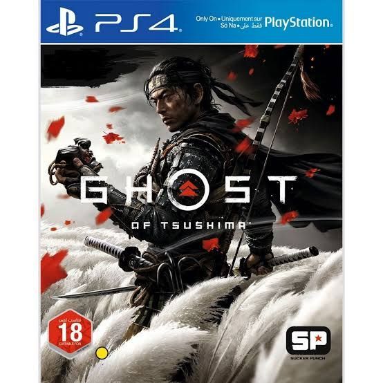Ghost of Tsushima Ps4 game cd dvd disk (used) Playstation 4 Exclusive games