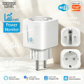 1PCS WiFi Smart Plug 16A/20A EU Smart Socket Power Outlet Mini Smart Plug for HomeKit SmartThings Works with Tuya Alexa . 
