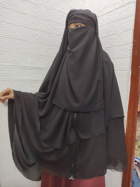 Khirmar Hijab Color Gray Made with Premium Quality Fabric - Be Hijabi