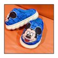 New Spring Autumn Winter Kids Shoes Boy blue Mickey Warm Slippers Children Christmas Slippers Pantoufle Enfant Baby Shoes. 