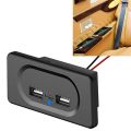 DC5V/3.1A Charging Socket Dual USB Ports Plug Charger Socket For 12V Car Boat Motorhome Caravan Camping Accessories.